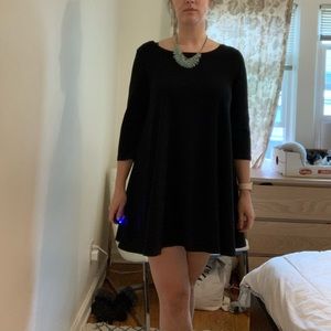 Black shift dress